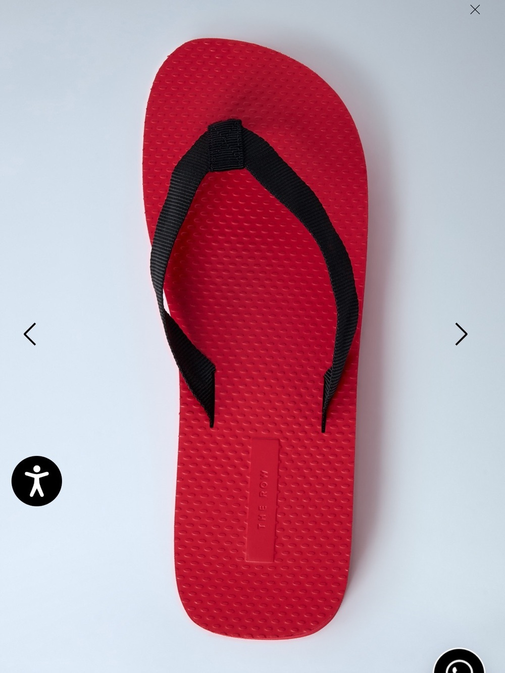 THE ROW Dune Platform Flip Flop Red Black Straps AUTHENTIC sz 41 - Picture 7 of 14